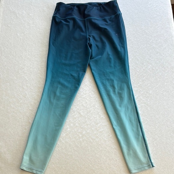 Piper by SmartPak Activewear Mid-Rise Technical Fabric Leggings Ombre Blue Med - Picture 4 of 6